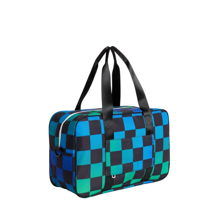 Kids STATE Bags | Rockaway Duffle Pink Checkerboard