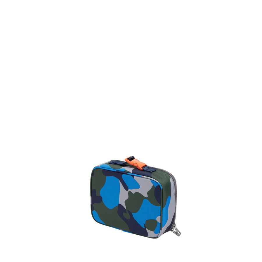 Kids STATE Bags | Rodgers Lunch Box Blue Checkerboard