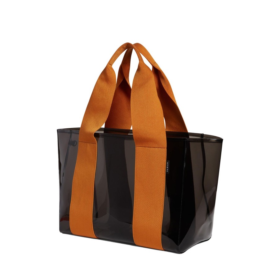 Adults STATE Bags | Wellington Cabana Tote Black/Ivory