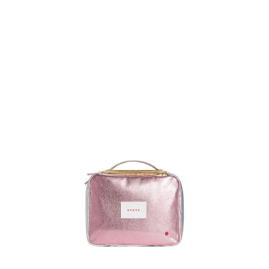 Kids STATE Bags | Bensen Toiletry Kit Pink/Silver